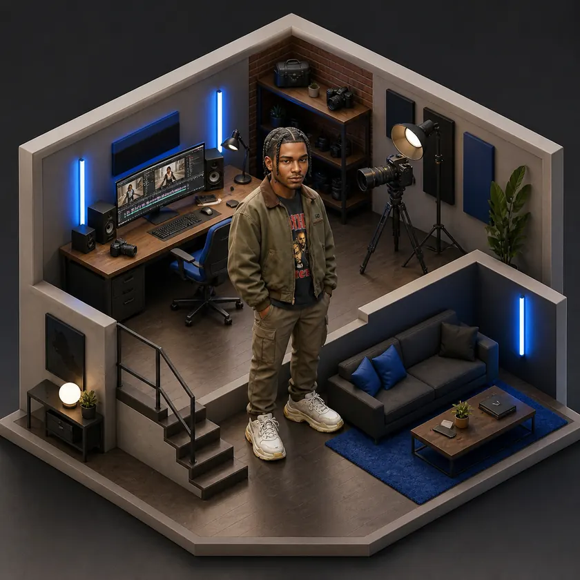 Isometric Space viral preset preview