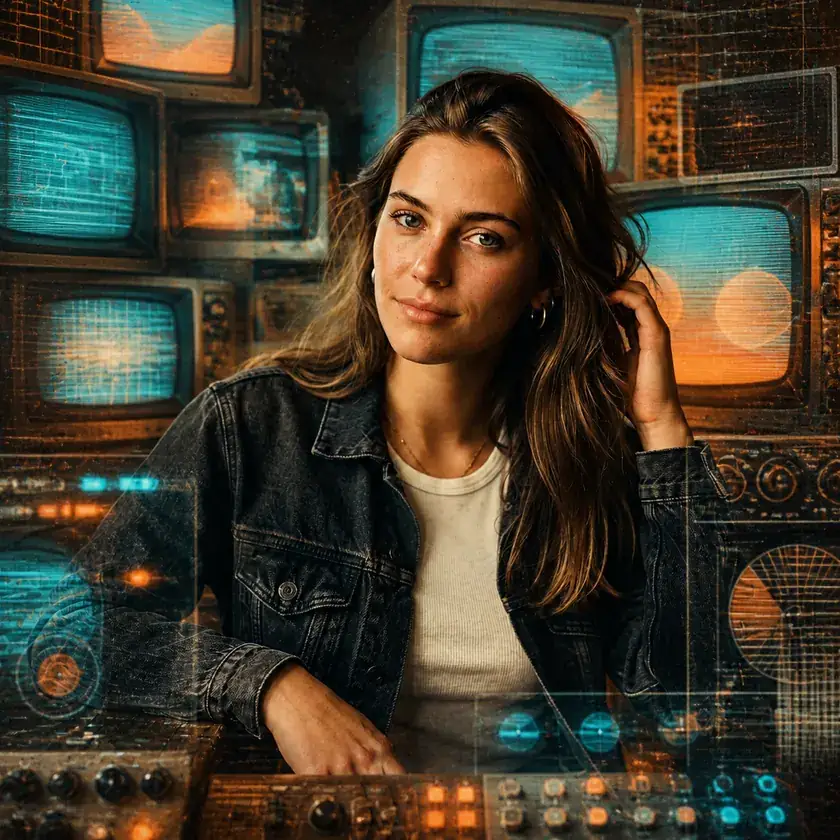 Retro Tech viral preset preview