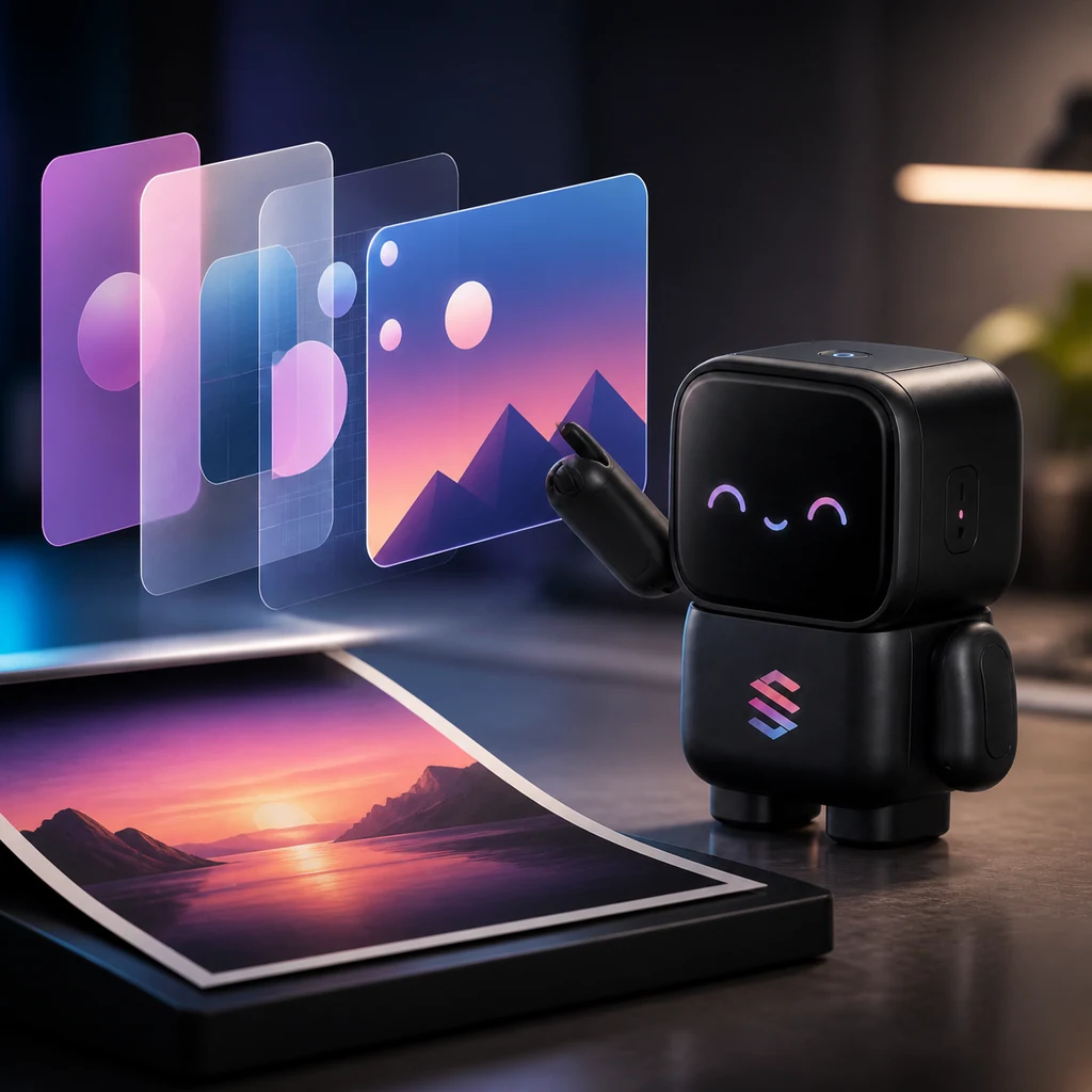 Screen to Human Result marketing template preview